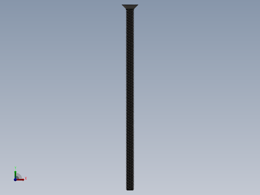 Screw_ISO_10642_M6x140_A2.SLDPRT前视图