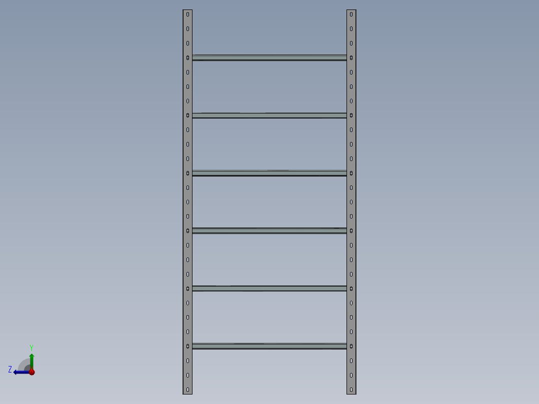 货架置物架右视图
