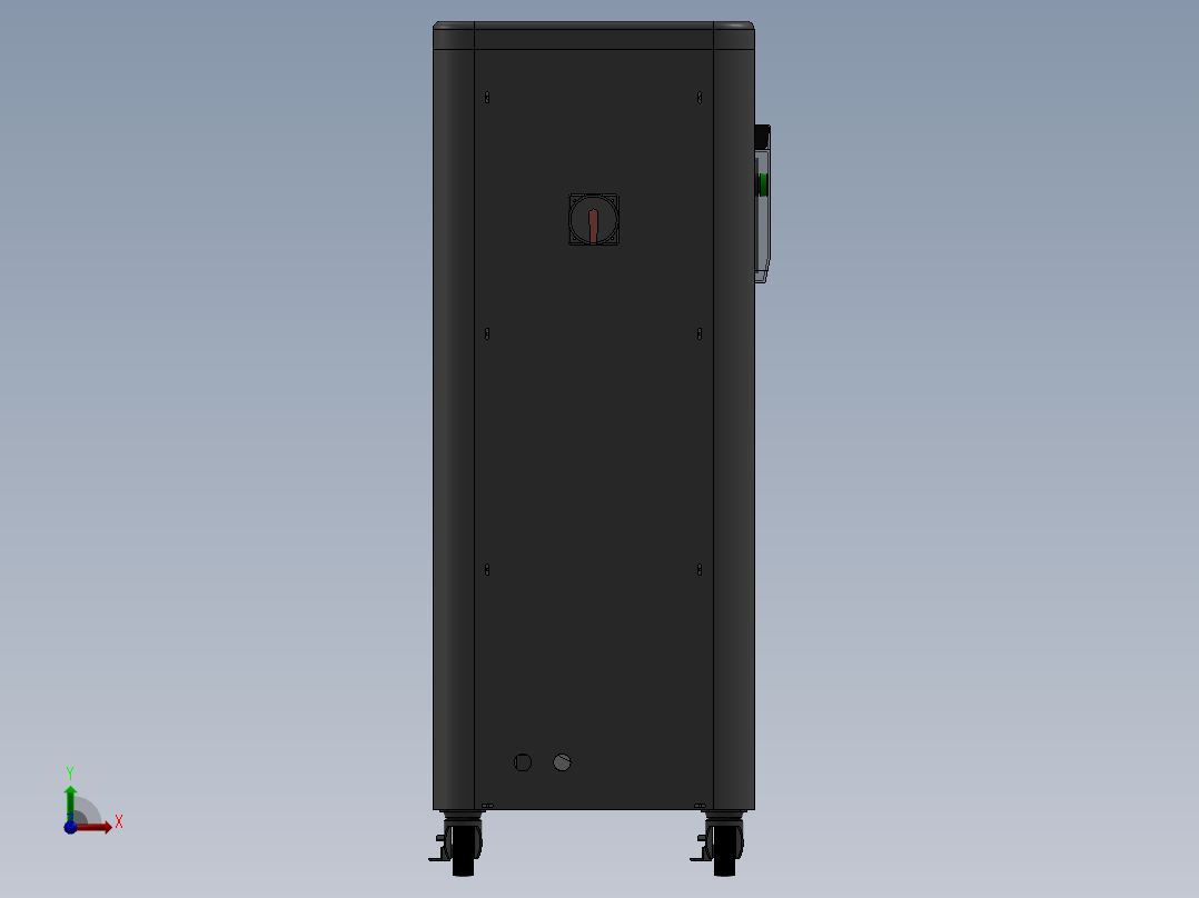 电控柜、冷却机机柜前视图