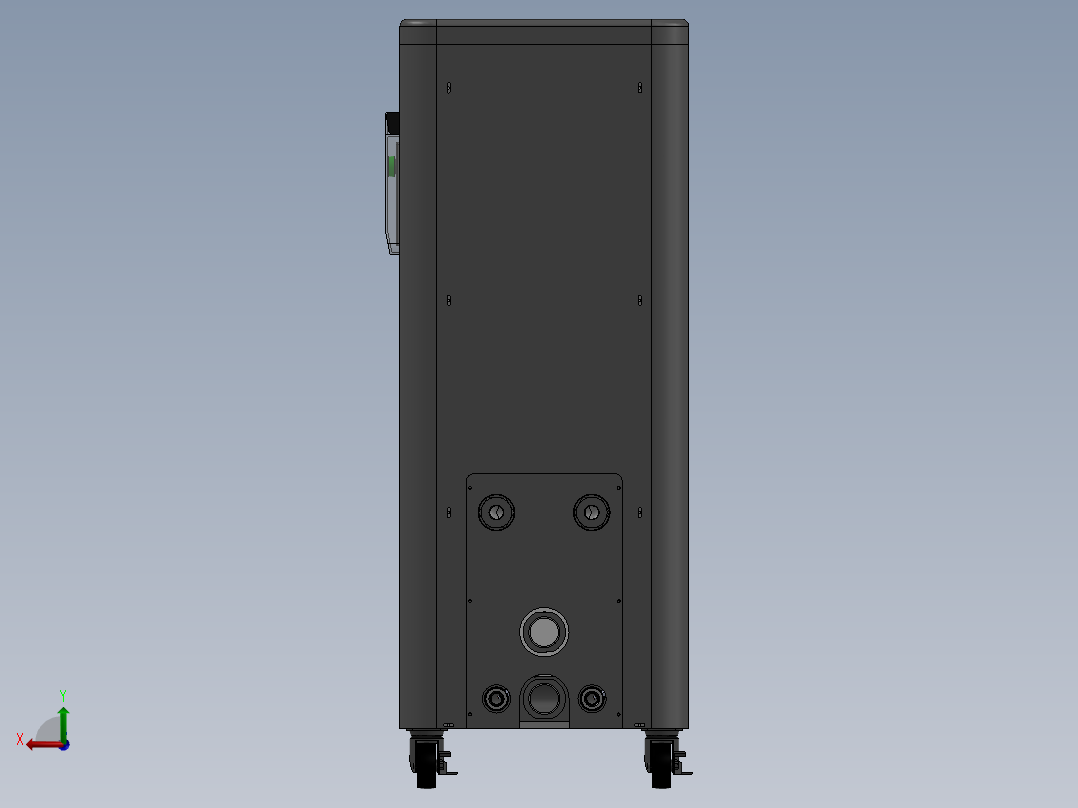 电控柜、冷却机机柜后视图