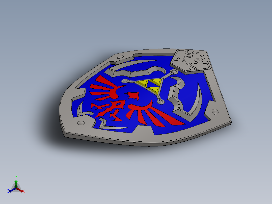 盾牌(21)正等轴测图