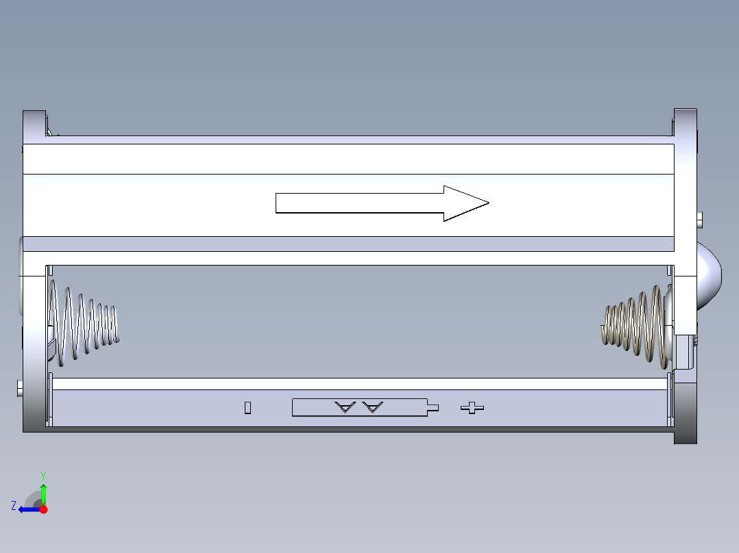电池仓、电池(29)右视图