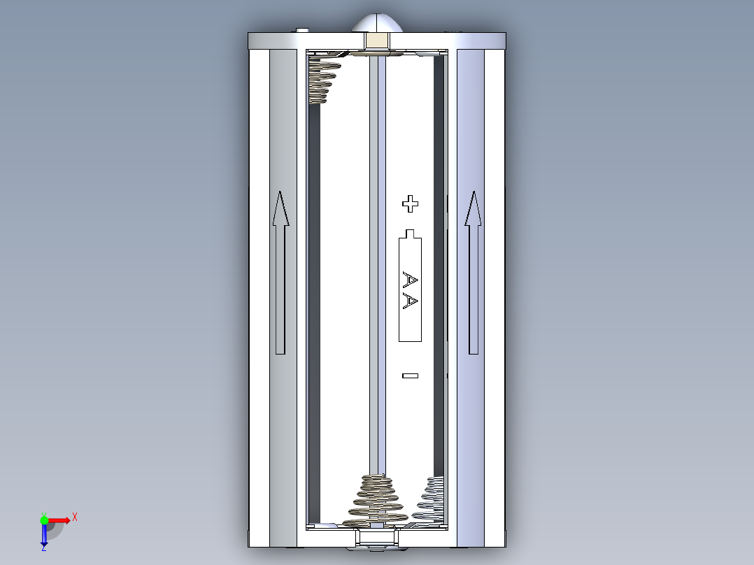 电池仓、电池(29)俯视图