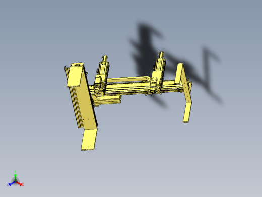 带有视觉检测与抓取机械手的门架机构