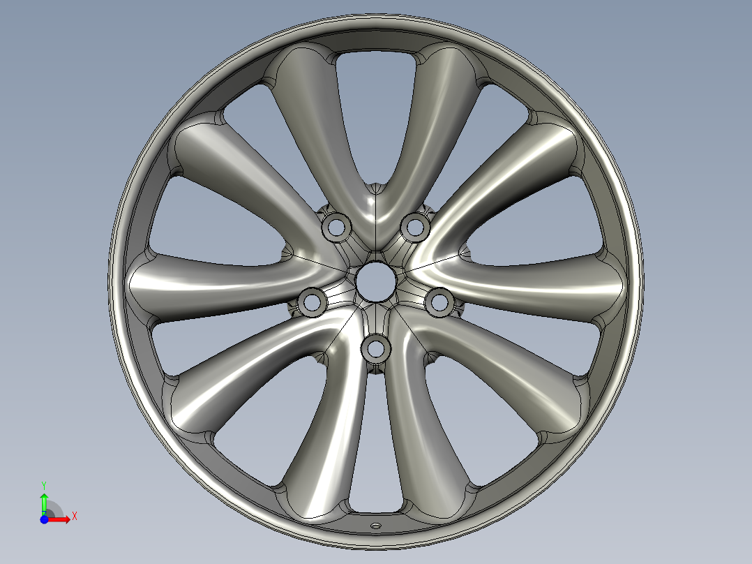 轮毂、轮胎(121)前视图