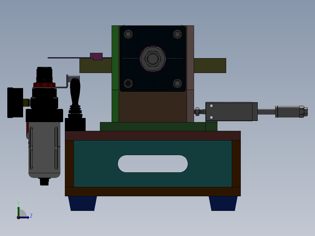 ZJ-3830 汽车传感器接头自动压装机左视图