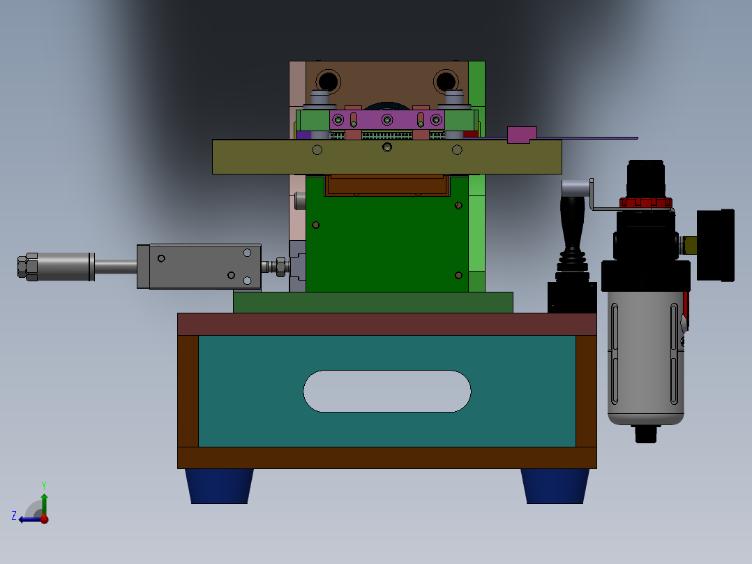 ZJ-3830 汽车传感器接头自动压装机右视图