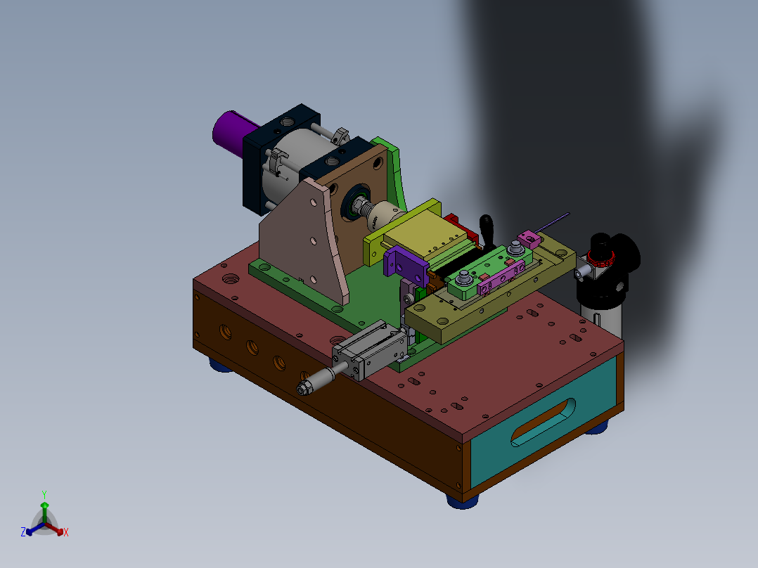ZJ-3830 汽车传感器接头自动压装机正等轴测图