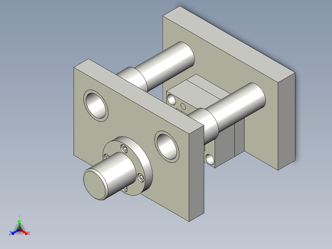 云母片冲孔落料复合模