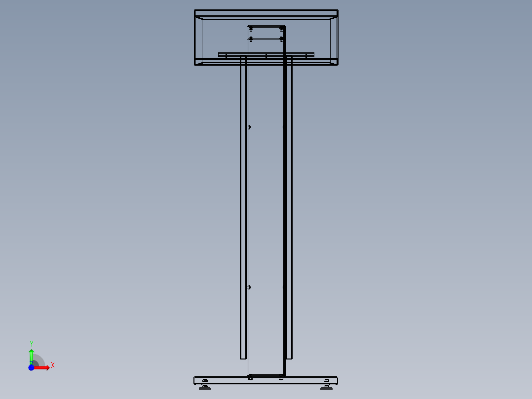 控制台 操作台vpl002v1-lectern-1839-模型格式为 stp igs前视图