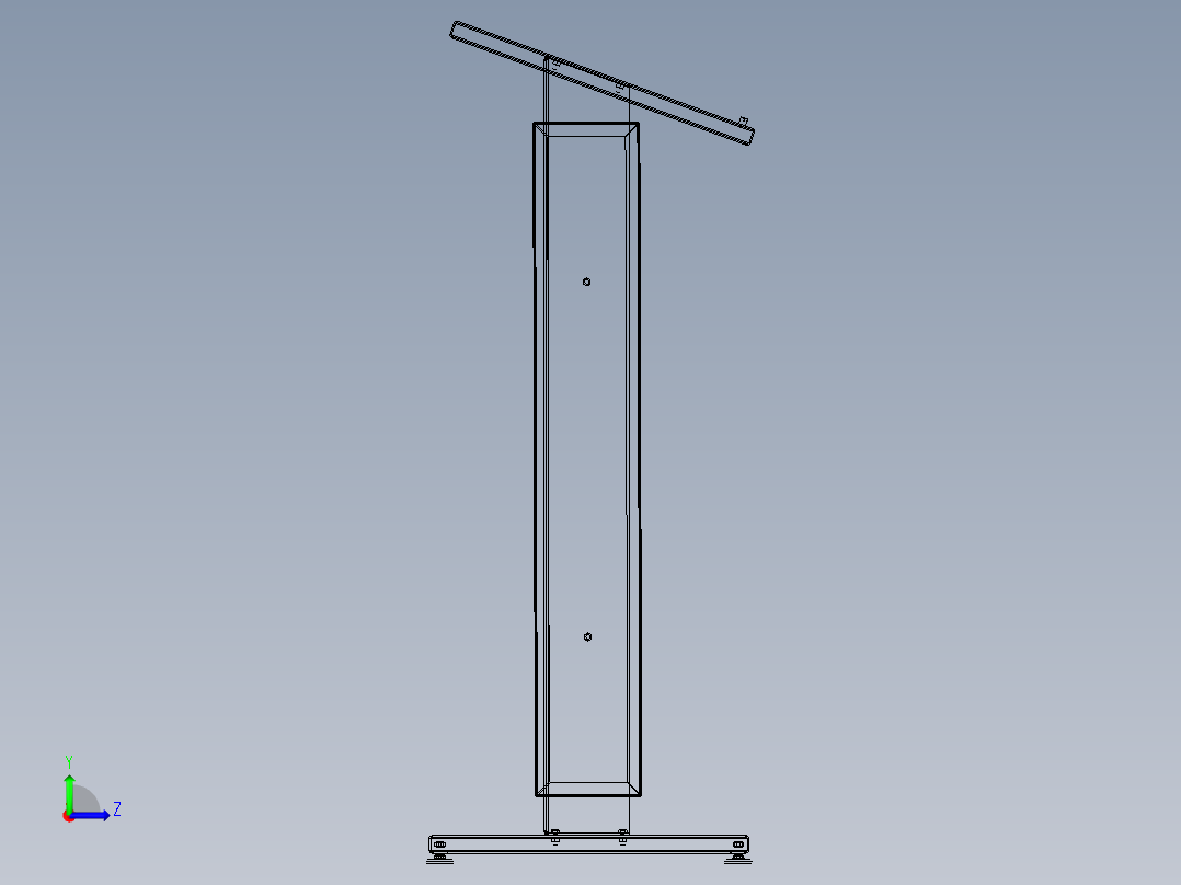 控制台 操作台vpl002v1-lectern-1839-模型格式为 stp igs左视图