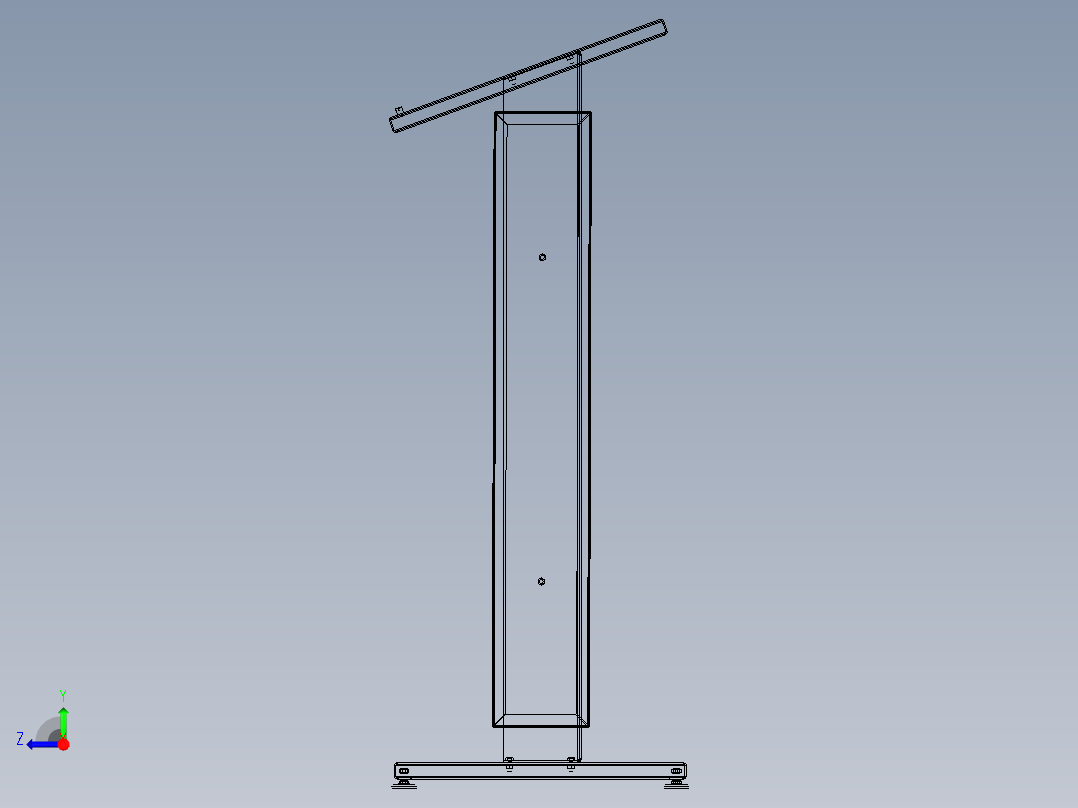 控制台 操作台vpl002v1-lectern-1839-模型格式为 stp igs右视图