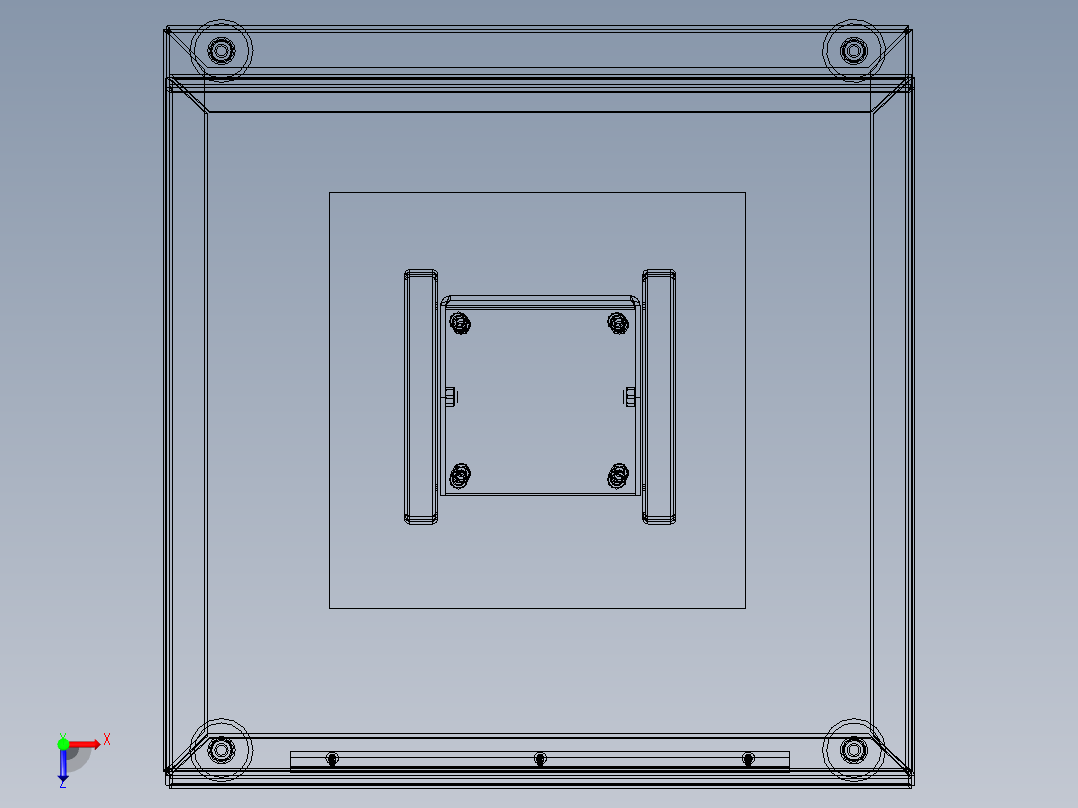 控制台 操作台vpl002v1-lectern-1839-模型格式为 stp igs俯视图