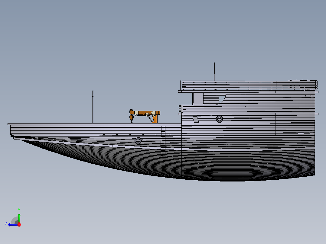 采石（30+米长）货船 stp右视图