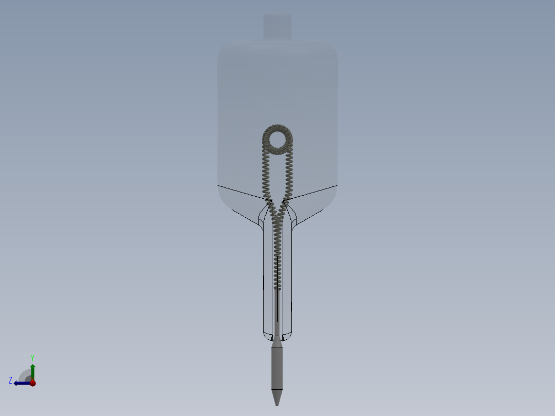 光学仪器用灯泡 3D模型SolidWorks三维设计图右视图