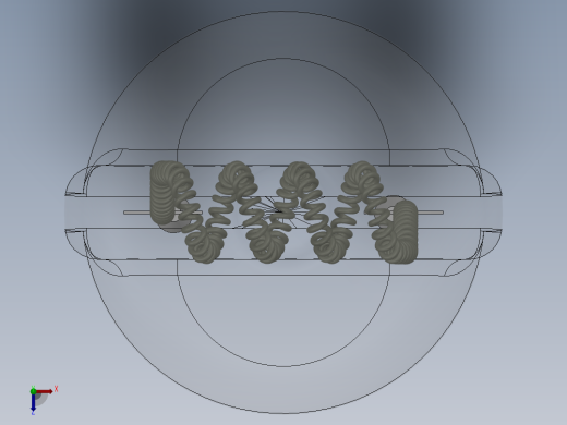 光学仪器用灯泡 3D模型SolidWorks三维设计图俯视缩略图