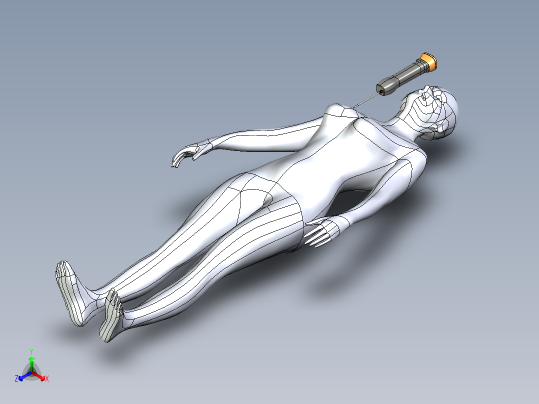 乳腺活检仪正等轴测图