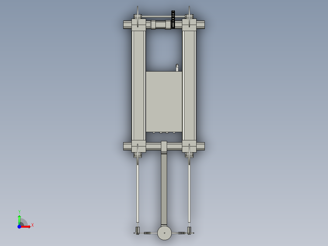 遥控智能清污机器人前视图