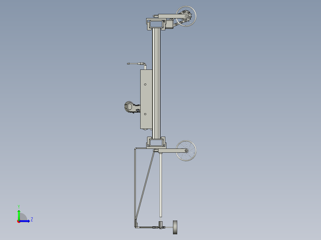遥控智能清污机器人左视图