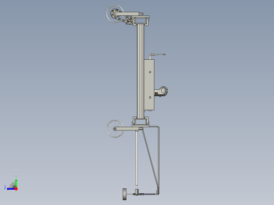 遥控智能清污机器人右视图