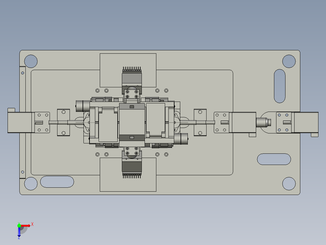 微纳光纤器件制备平台2俯视图