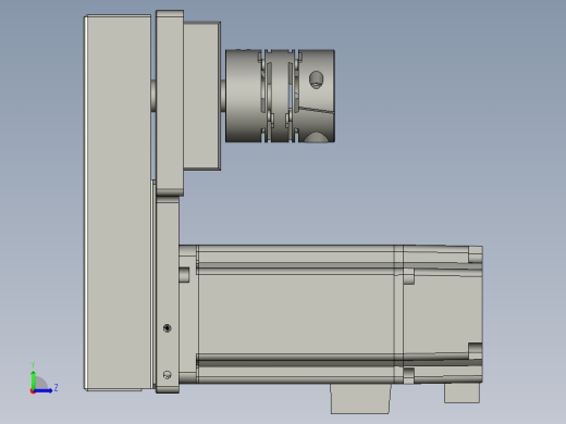KK86-带联轴器反折马达组左视缩略图