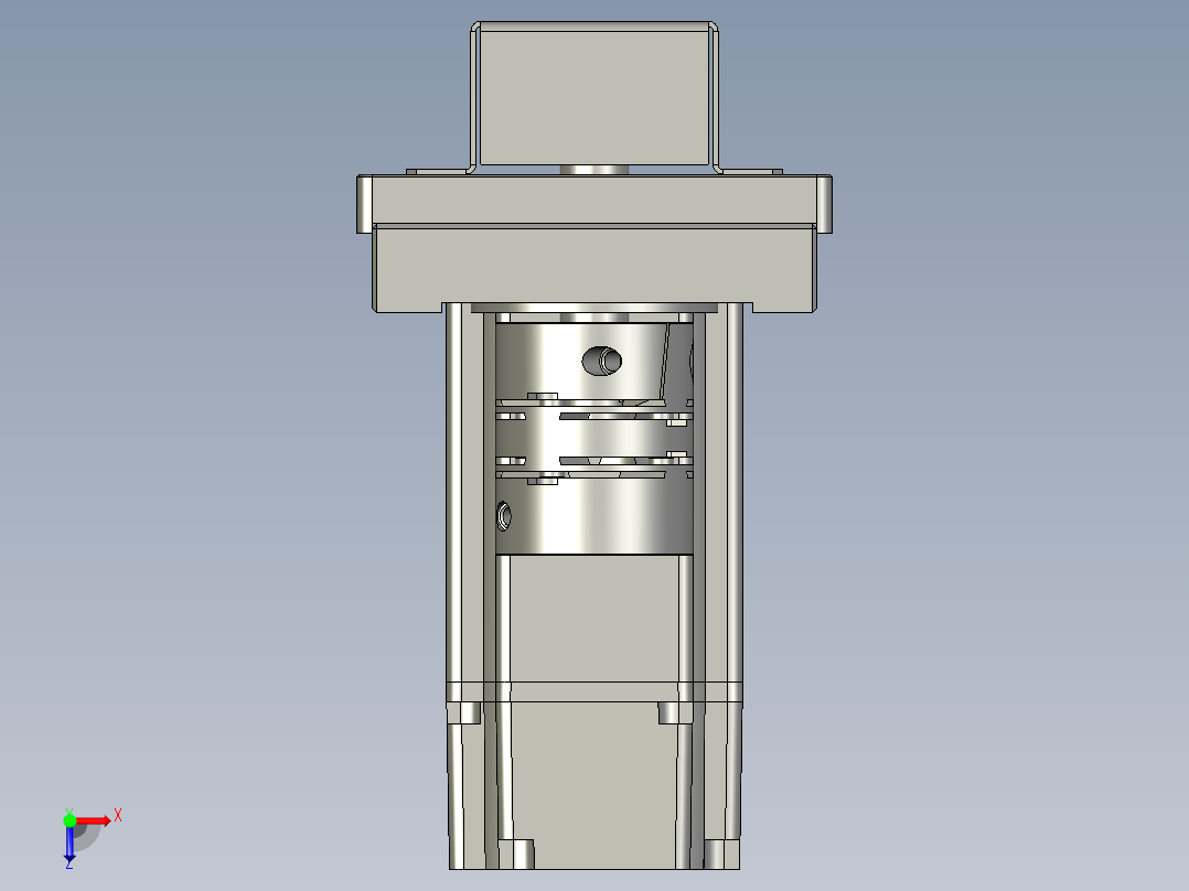 KK86-带联轴器反折马达组俯视图