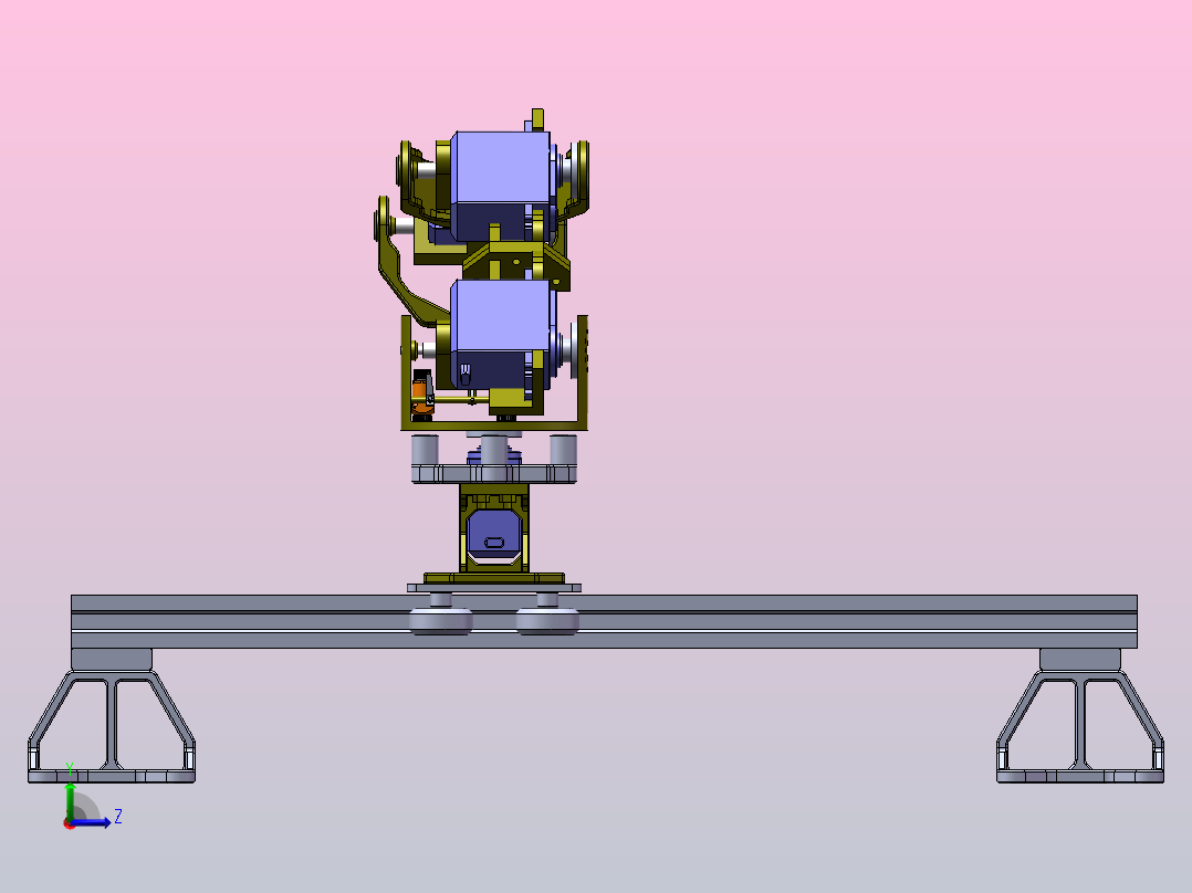 喷涂机械臂机器人左视图