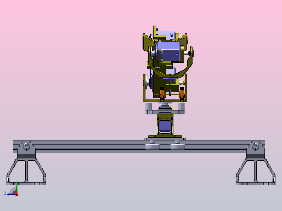 喷涂机械臂机器人右视图