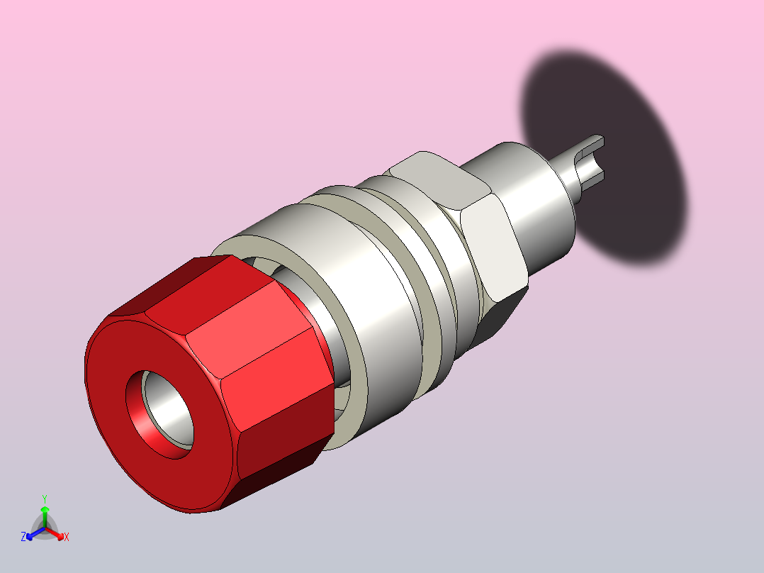 香蕉母头连接器主视图