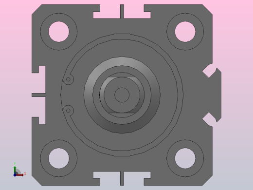 薄型气缸HSDAT系列[HSDATS-25-30-30]前视缩略图
