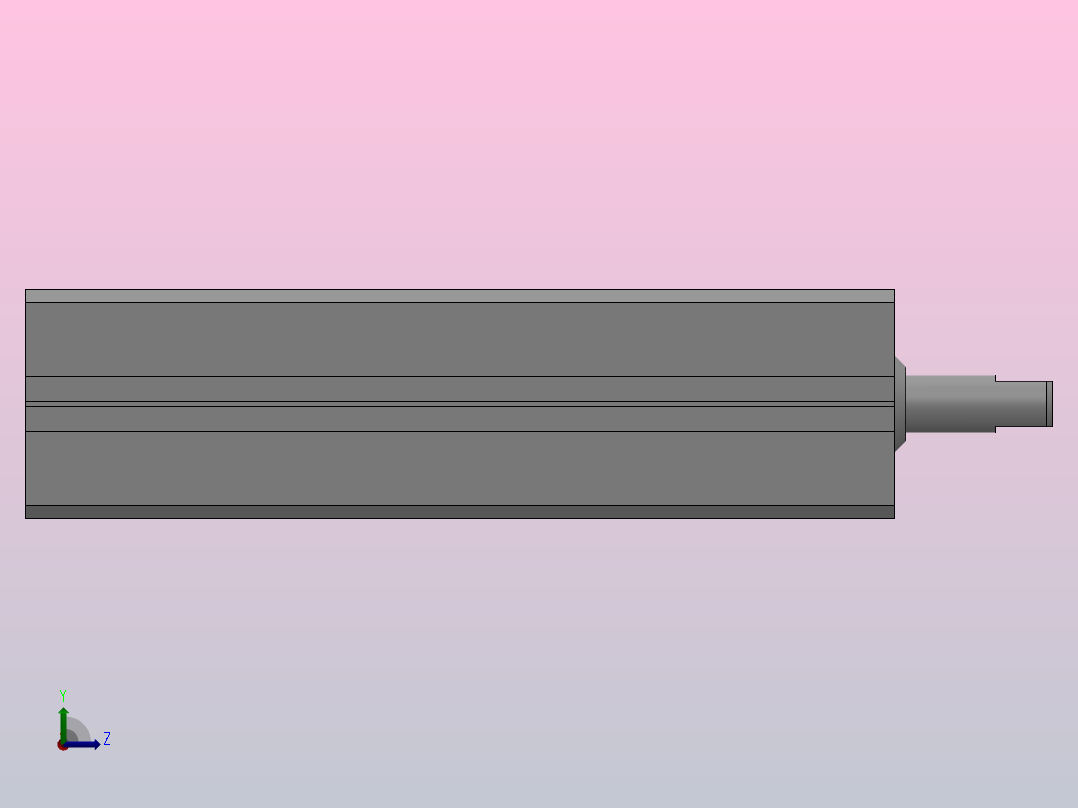 薄型气缸HSDAT系列[HSDATS-25-30-30]左视图