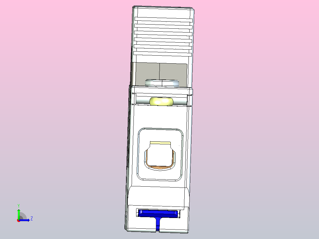 NXU-III电涌保护器三维模型202307左视图