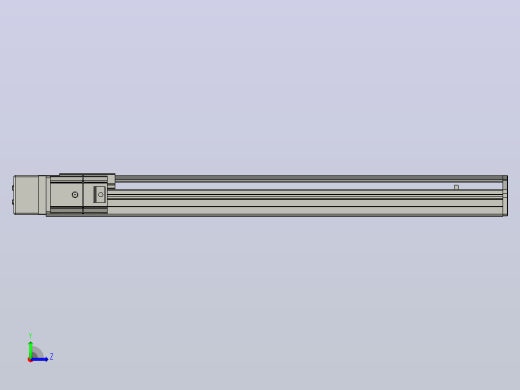 SYS12-BL-550-200W滚珠花健、支撑座、滚珠丝杠、交叉导轨、直线模组.STEP左视缩略图
