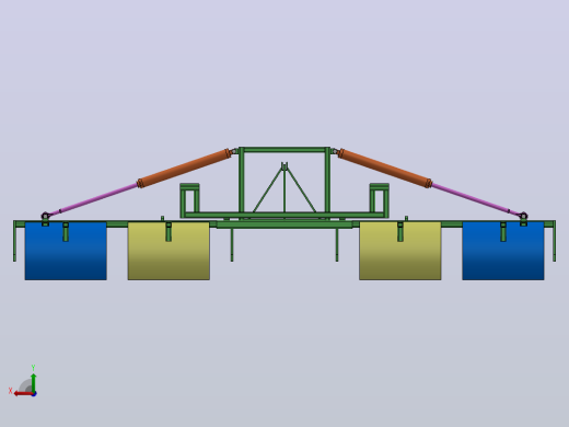 油菜折叠机架设计（SW+CAD+说明书）后视缩略图