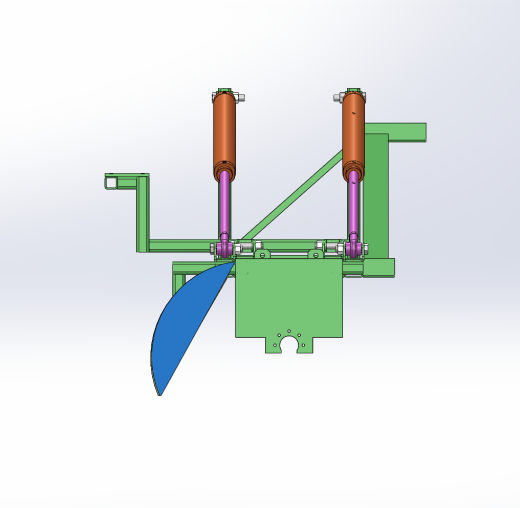 油菜折叠机架设计（SW+CAD+说明书）缩略图