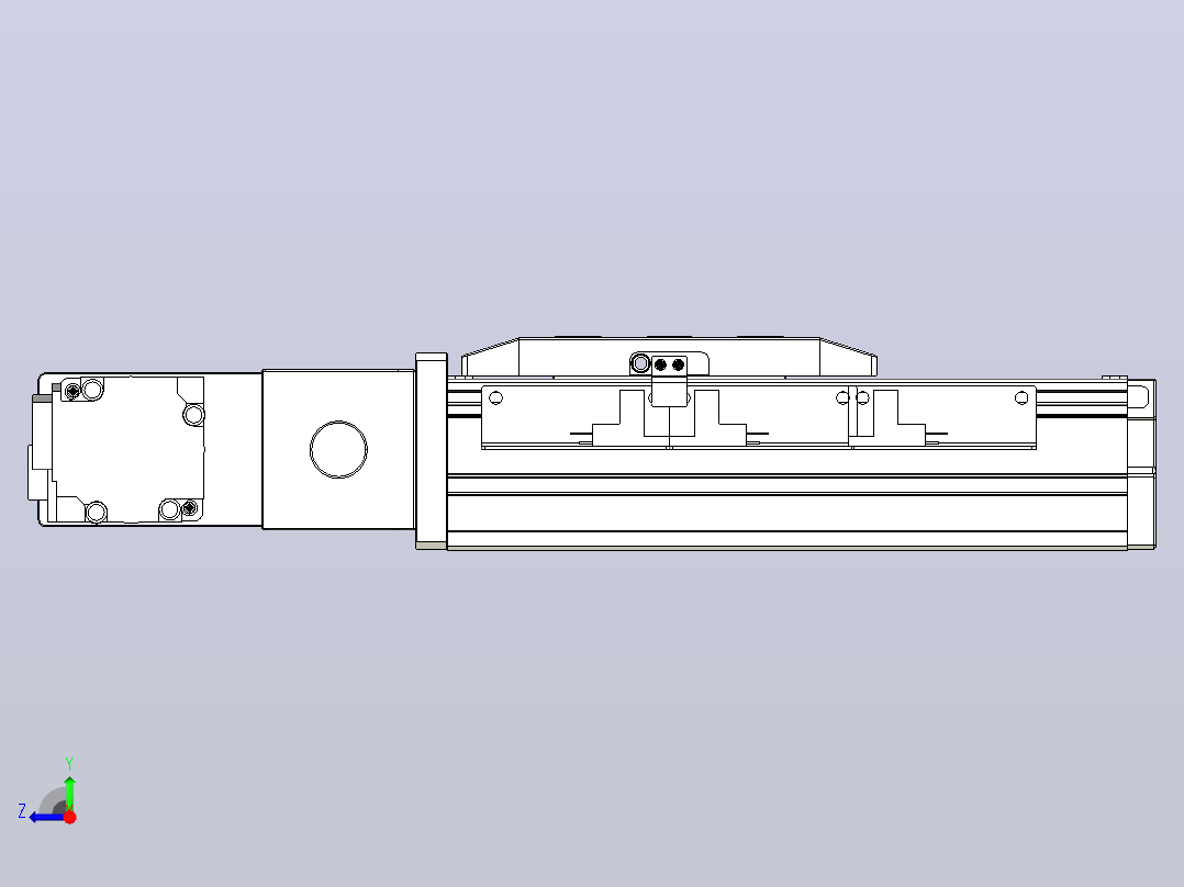 机器人皮带驱动直线轴TPA-GCB-50-P42-L50-QL-M10-N3右视图