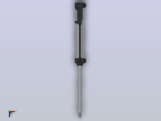 10A-5(V)系列带阀气缸(带阀型通电时拉式)[10A-5(V) (Ⅱ) SD 50 B 300 C 5]俯视缩略图
