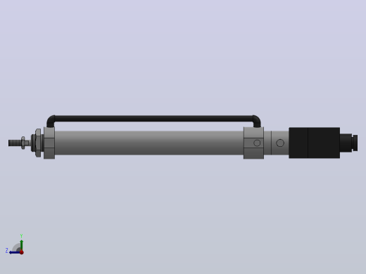 10Y-1V系列小型气缸(带阀型)[10Y-1VSD20N200A8-SD]右视缩略图