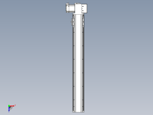 皮带直线轴半封闭可选导轨TPA-HNB-85D-90-L550-LP-Y-P20-N3俯视缩略图