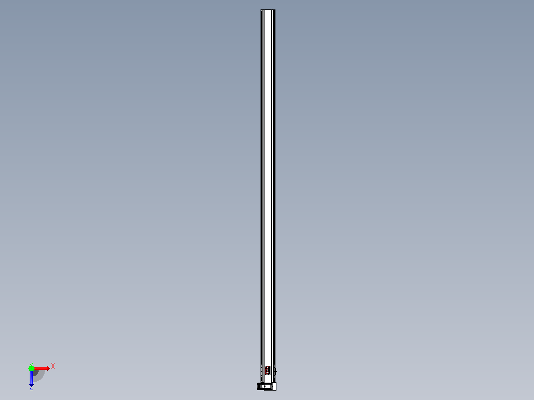 皮带直线轴半封闭可选导轨TPA-HNB-120D-110-L2900-RU-C-P40-N3俯视图