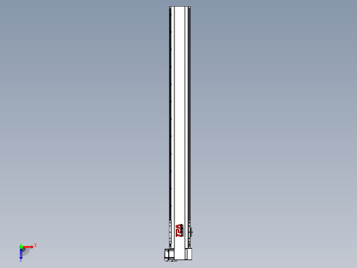 皮带直线轴半封闭可选导轨TPA-HNB-120D-110-L1150-RP-C-P40-N3俯视缩略图