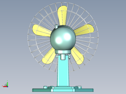小风扇3D后视缩略图