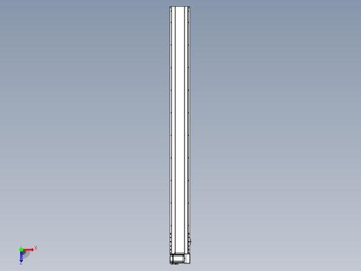 皮带直线轴半封闭可选导轨TPA-HNB-175D-140-L1900-RU-C-P75-N3俯视缩略图