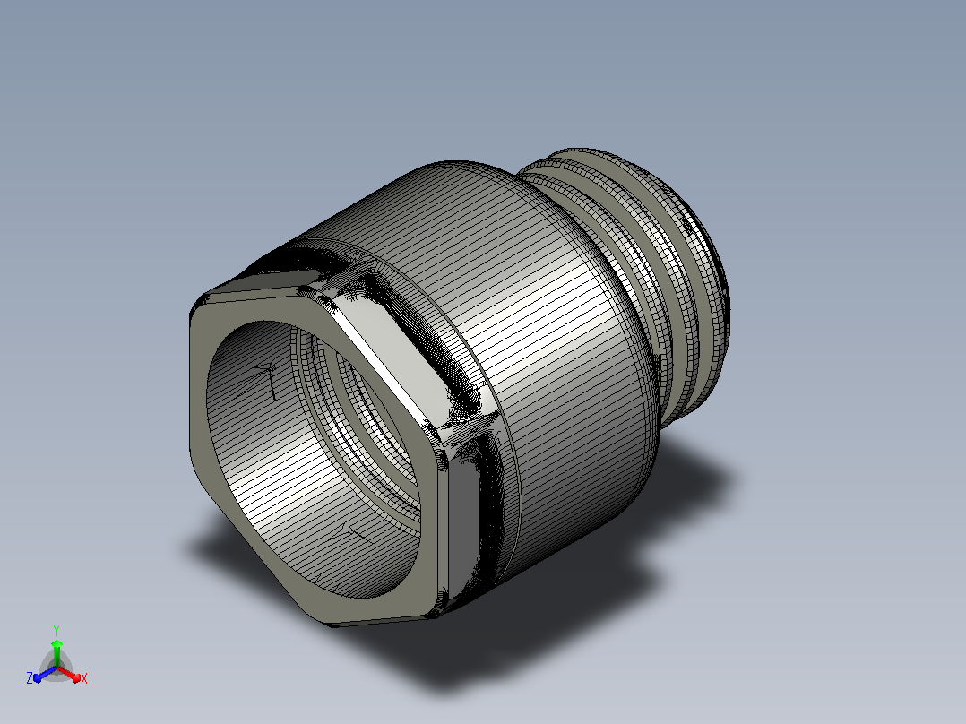 40mm 软管旋转器正等轴测图