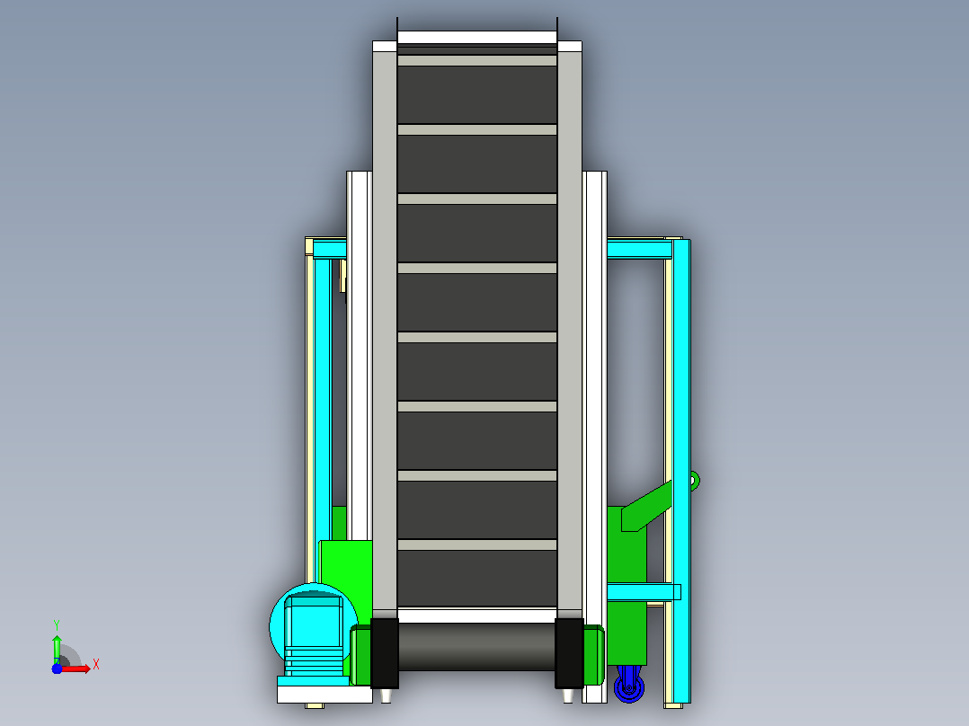分离器分离设备separator-foundry-模型格式为 x-t stl前视图