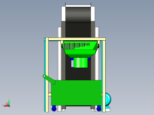 分离器分离设备separator-foundry-模型格式为 x-t stl后视缩略图
