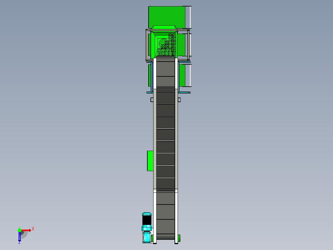 分离器分离设备separator-foundry-模型格式为 x-t stl俯视图