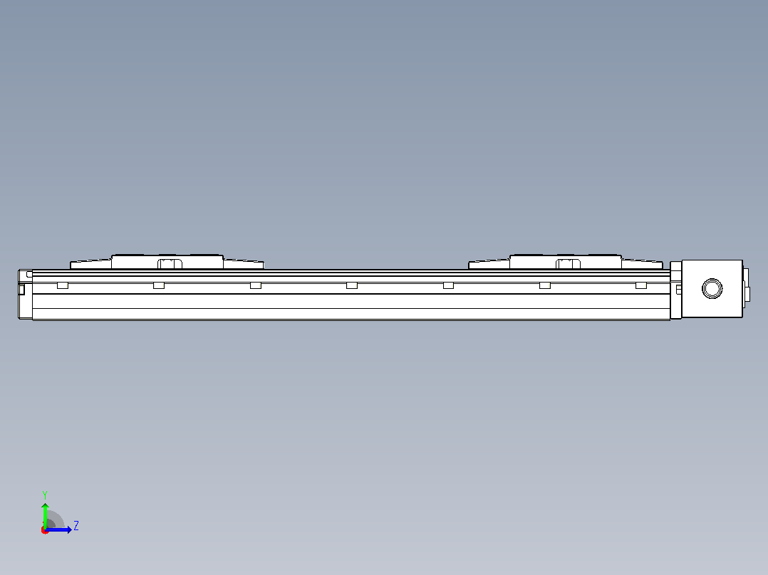 皮带直线轴双滑块型TPA-GCBS-120-P70-L100-DL-M20-N3左视图