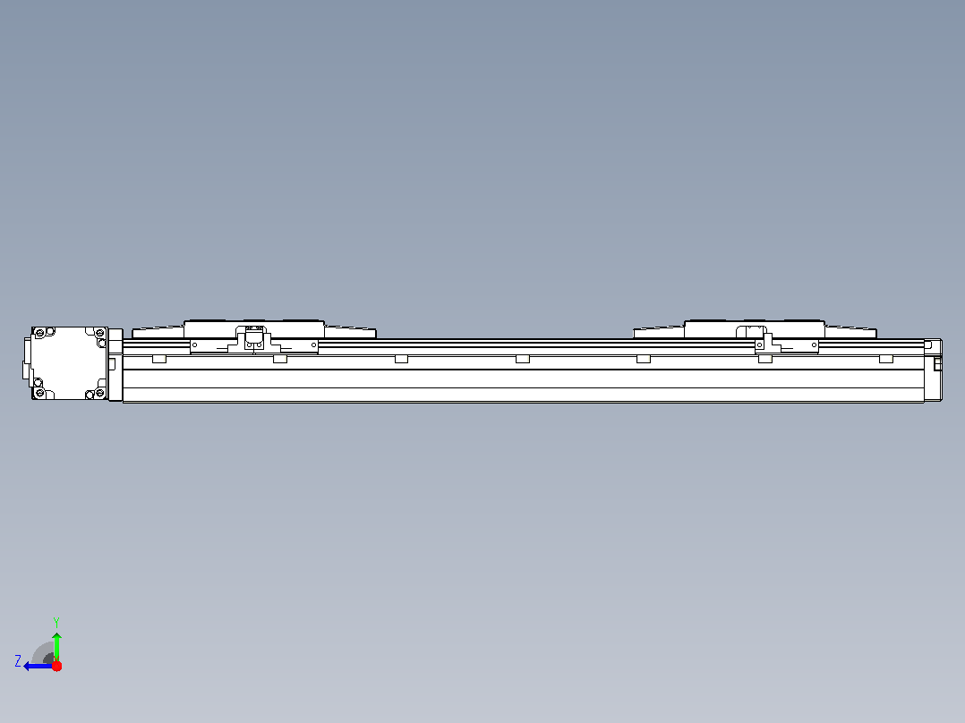 皮带直线轴双滑块型TPA-GCBS-120-P70-L100-DL-M20-N3右视图